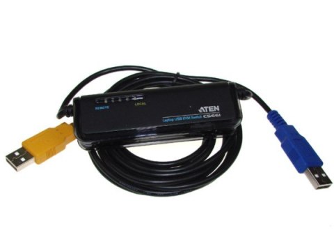 Przełącznik KVM Laptop USB-USB 2 komputery (Dual P Przełącznik KVM Laptop USB-USB 2 komputery (Dual P