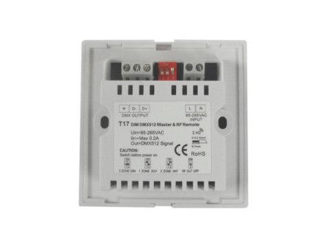 Ściemniacz LED DMX RF 2,4GHz 2 strefy panel Ściemniacz LED DMX RF 2,4GHz 2 strefy panel
