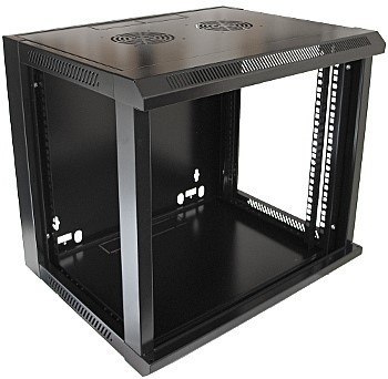Szafa 19' wisząca ZETA 9U 600x450 RAL9004 szkłod Szafa 19' wisząca ZETA 9U 600x450 RAL9004 szkłod