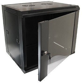 Szafa 19' wisząca ZETA 9U 600x450 RAL9004 szkłod Szafa 19' wisząca ZETA 9U 600x450 RAL9004 szkłod