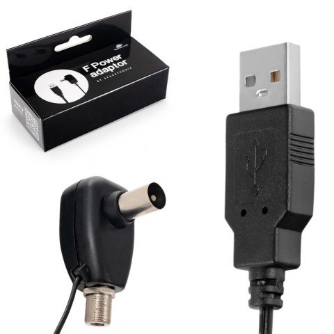 Spacetronik Adapter zasilacza anteny 5V USB wtyk F