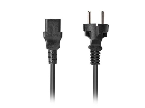 KABEL ZASILAJĄCY CEE 7/7->IEC 320 C13 1.8M PROSTY CZARNY LANBERG KABEL ZASILAJĄCY CEE 7/7->IEC 320 C13 1.8M PROSTY CZARNY LANBERG