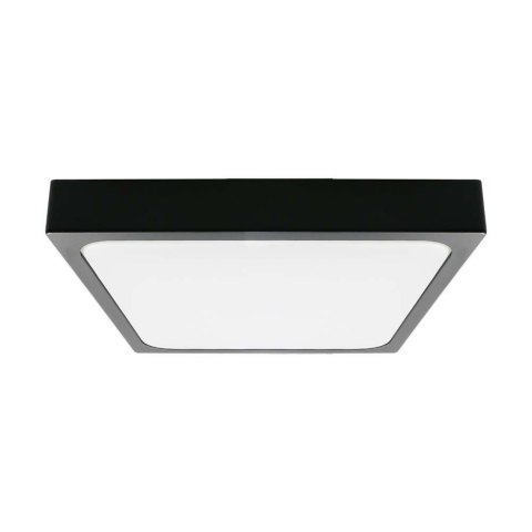 Plafon V-TAC 18W LED Kwadrat IP44 23x23cm Czarny VT-8618B-SQ 6500K 1800lm