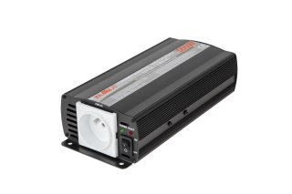 Przetwornica REBEL 12V/230V 500W(gn. typu E:polskie, francuskie)