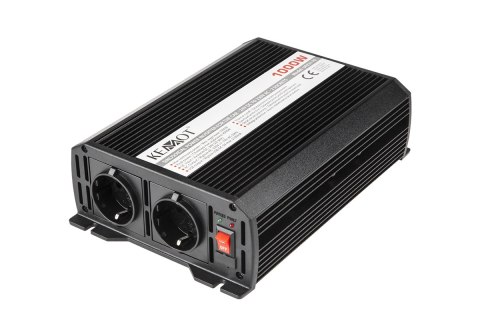 Przetwornica REBEL 24V/230V 1000W 2 gniazda typu F :niemieckie Przetwornica REBEL 24V/230V 1000W 2 gniazda typu F :niemieckie