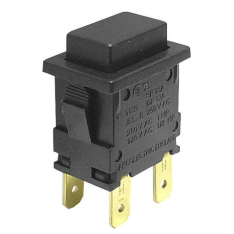 Włącznik, wyłącznik, przełącznik ON - OFF do odkurzacza, 16A, 4 piny, 230V, czarny Włącznik, wyłącznik, przełącznik ON - OFF do odkurzacza, 16A, 4 piny, 230V, czarny