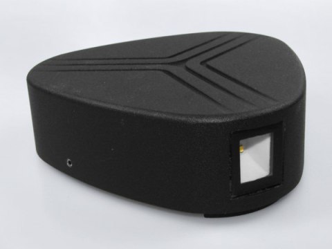 Oprawa elewacyjna LED Sebbe 3Wx2 WW czarna IP54 Oprawa elewacyjna LED Sebbe 3Wx2 WW czarna IP54