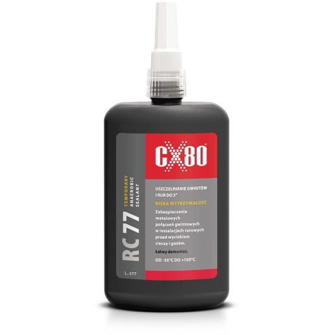 CX80 RC77 Klej anaerobowy do rur o niskiej wytrzymałości 250ml