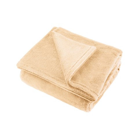 Koc polarowy 200x220 cm TEESA - kremowy Koc polarowy 200x220 cm TEESA - kremowy