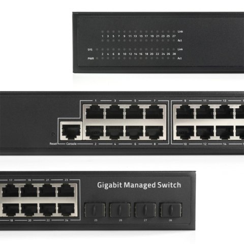 SWITCH Zarządzalny L2 GS2024S2 24x Gbps + 4x SFP SWITCH Zarządzalny L2 GS2024S2 24x Gbps + 4x SFP