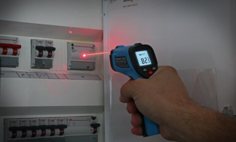 Pirometr Laserowy Bezdotykowy IR -50 +400°C 4935