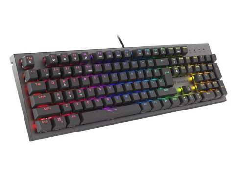 KLAWIATURA DLA GRACZY GENESIS THOR 303 US PODŚWIETLENIE RGB MECHANICZNA RED SWITCH CZAR (PO TESTACH)