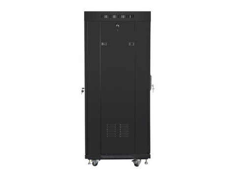 SZAFA INSTALACYJNA RACK STOJĄCA 19" 27U 600X600 CZARNA DRZWI PERFOROWANE LCD LANBERG (FLAT PACK) V2 SZAFA INSTALACYJNA RACK STOJĄCA 19" 27U 600X600 CZARNA DRZWI PERFOROWANE LCD LANBERG (FLAT PACK) V2