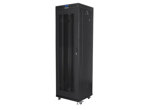 SZAFA INSTALACYJNA RACK STOJĄCA 19" 42U 600X600 CZARNA DRZWI PERFOROWANE LCD LANBERG (FLAT PACK) V2 SZAFA INSTALACYJNA RACK STOJĄCA 19" 42U 600X600 CZARNA DRZWI PERFOROWANE LCD LANBERG (FLAT PACK) V2