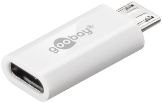 Adapter gniazdo USB-C wtyk microUSB 2.0 Goobay WHT