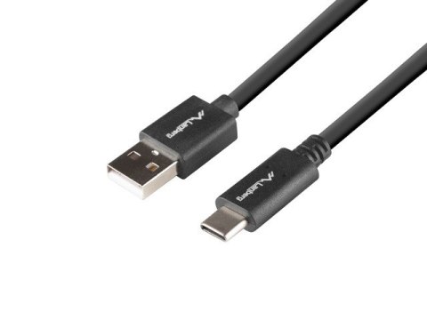 KABEL USB-C(M)->USB-A(M) 2.0 0.5M CZARNY BOX QC 3.0 LANBERG KABEL USB-C(M)->USB-A(M) 2.0 0.5M CZARNY BOX QC 3.0 LANBERG