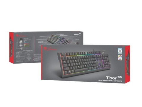 KLAWIATURA DLA GRACZY GENESIS THOR 150 US PODŚWIETLENIE RGB HYBRYDOWA GAMING (USZKODZONE OPAKOWANIE)