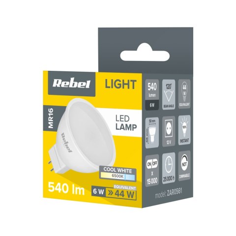 Lampa Led Rebel 6W, MR16, 6500K, 12V