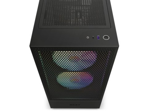 OBUDOWA NZXT H5 FLOW RGB MIDI TOWER Z OKNEM CZARNA