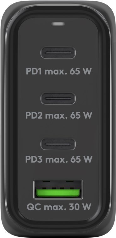 Ładowarka sieciowa 3x USB-C USB 68W Goobay CZARNA Ładowarka sieciowa 3x USB-C USB 68W Goobay CZARNA