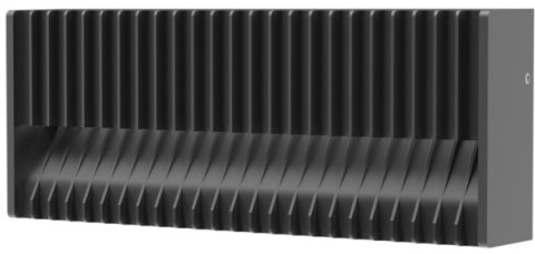Oprawa elewacyjna Led Riva 13W czarna natynkowa Oprawa elewacyjna Led Riva 13W czarna natynkowa