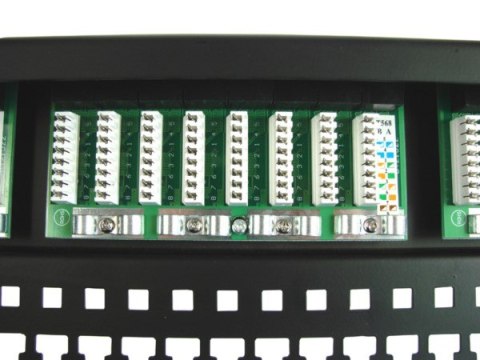 Patch panel 24-port UTP5e 1U 19" półka organizer Patch panel 24-port UTP5e 1U 19" półka organizer
