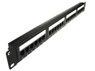 Patch panel 24-port UTP6 1U 19" bez półki krone LS