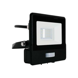 Projektor LED V-TAC 10W SAMSUNG CHIP Czujnik Ruchu Czarny Przewód 1M VT-118S-1 4000K 735lm 5 Lat Gwarancji