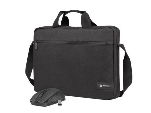 TORBA DO LAPTOPA NATEC WALLAROO 2 15.6" CZARNA Z MYSZKĄ BEZPRZEWODOWĄ CZARNĄ TORBA DO LAPTOPA NATEC WALLAROO 2 15.6" CZARNA Z MYSZKĄ BEZPRZEWODOWĄ CZARNĄ