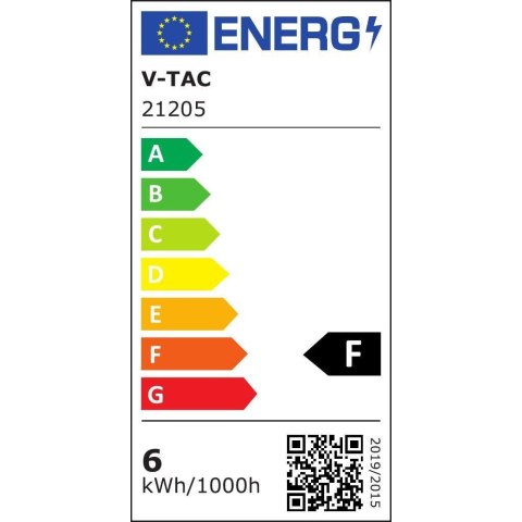 Żarówka LED V-TAC SAMSUNG CHIP 6W GU5.3 MR16 12V 110st VT-257 4000K 455lm 5 Lat Gwarancji