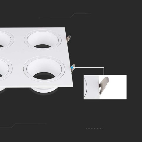 Oprawa Sufitowa V-TAC 4xGU10 Biała VT-442