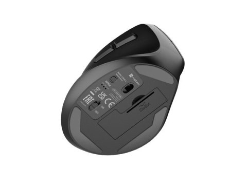 MYSZ WERTYKALNA NATEC CRAKE 2 BEZPRZEWODOWA 2400DPI BLUETOOTH 5.2 + 2.4GHZ DLA LEWORĘCZNYCH CZARNA MYSZ WERTYKALNA NATEC CRAKE 2 BEZPRZEWODOWA 2400DPI BLUETOOTH 5.2 + 2.4GHZ DLA LEWORĘCZNYCH CZARNA
