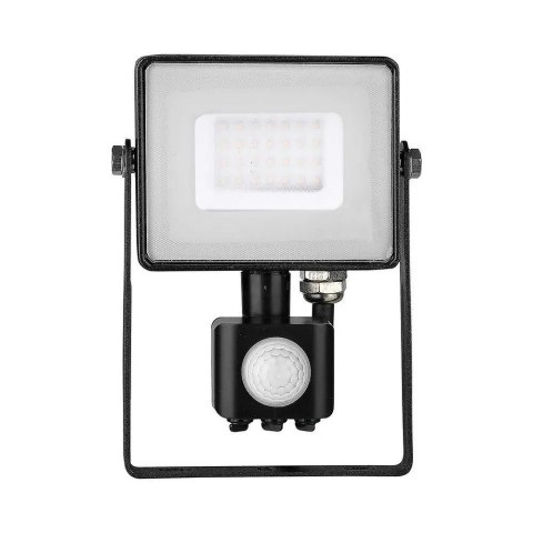 Projektor LED V-TAC 30W SAMSUNG CHIP Czujnik Ruchu Funkcja Cut-OFF Czarny VT-30-S-B 4000K 2400lm 5 Lat Gwarancji
