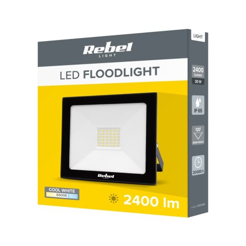 Reflektor LED Rebel 30W (36x2835 SMD) , 6500K, 230V Reflektor LED Rebel 30W (36x2835 SMD) , 6500K, 230V