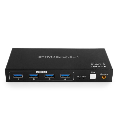 Switch KVM USB + DP Spacetronik SPD-KVM23 8K 60Hz SPACETRONIK