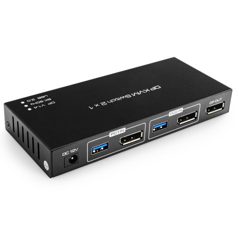 Switch KVM USB + DP Spacetronik SPD-KVM23 8K 60Hz SPACETRONIK