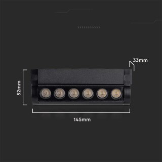 Oprawa Projektor Szynosystem Magnetyczny 48V V-TAC 5W LED 34st VT-4205 4000K 600lm 3 Lata Gwarancji