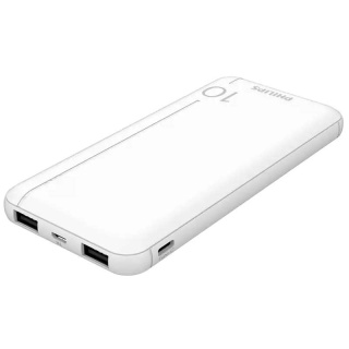 Power bank 10000mAh 2xUSB biały Philips DLP1810NW/62