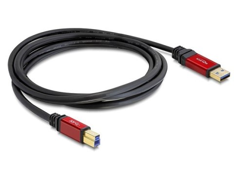 KABEL USB-A(M)->USB-B(M) 3.0 5M CZARNY PREMIUM DELOCK KABEL USB-A(M)->USB-B(M) 3.0 5M CZARNY PREMIUM DELOCK