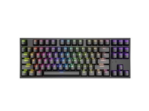 KLAWIATURA DLA GRACZY GENESIS THOR 404 TKL US PODŚWIETLENIE RGB MECHANICZNA CZARNA GATERON YELLOW PR