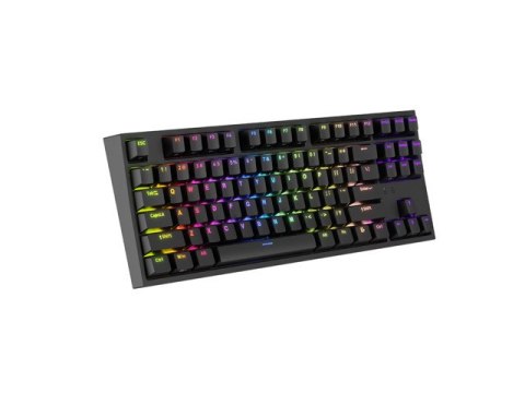 KLAWIATURA DLA GRACZY GENESIS THOR 404 TKL US PODŚWIETLENIE RGB MECHANICZNA CZARNA GATERON YELLOW PR