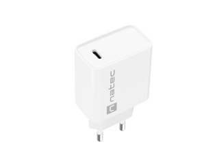 ŁADOWARKA SIECIOWA NATEC RIBERA 1X USB-C 20W BIAŁA