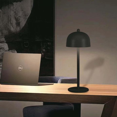 Lampka Biurkowa Nocna V-TAC 3W LED 30cm Ładowanie USB Ściemnianie Czarna VT-1052 3000K-6000K 200lm