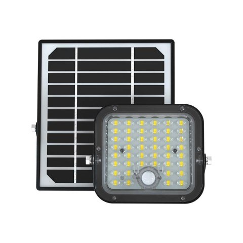 Projektor LED Solarny V-TAC 10W IP65, Pilot Timer, LiFePo 3,7V 6000mA Czarny VT-411 6400K 1500lm 3 Lata Gwarancji