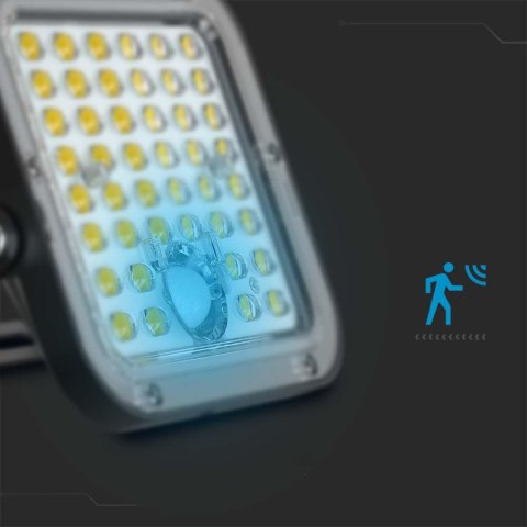 Projektor LED Solarny V-TAC 10W IP65, Pilot Timer, LiFePo 3,7V 6000mA Czarny VT-411 6400K 1500lm 3 Lata Gwarancji