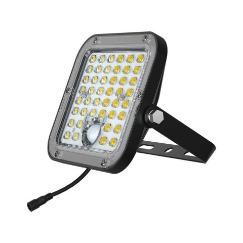 Projektor LED Solarny V-TAC 10W IP65, Pilot Timer, LiFePo 3,7V 6000mA Czarny VT-411 6400K 1500lm 3 Lata Gwarancji