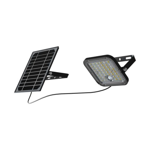 Projektor LED Solarny V-TAC 10W IP65, Pilot Timer, LiFePo 3,7V 6000mA Czarny VT-411 6400K 1500lm 3 Lata Gwarancji