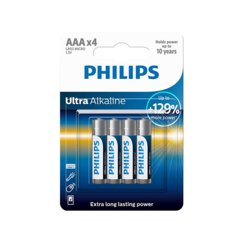 baterie do pilota małe paluszki aaa r03 philips