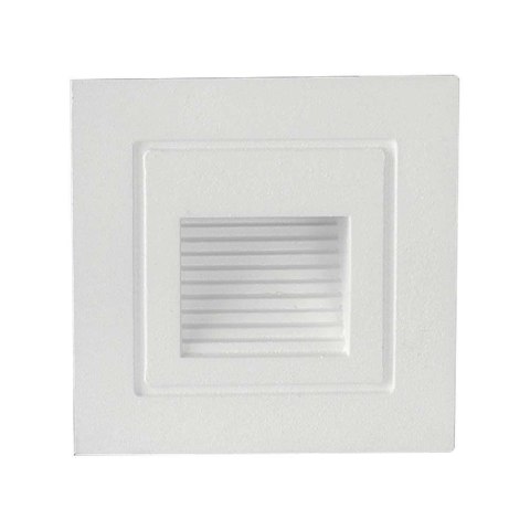 Oprawa Schodowa LED V-TAC 3W LED Kwadrat Biała 230V VT-1128 3000K 180lm Oprawa Schodowa LED V-TAC 3W LED Kwadrat Biała 230V VT-1128 3000K 180lm