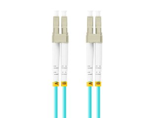PATCHCORD ŚWIATŁOWODOWY MM LC/UPC-LC/UPC DUPLEX 3.0MM OM3 50/125 LSZH 10M AQUA LANBERG